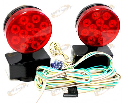 Auto 12V Magnetic LED Trailer Towing Light Kit For Camper Boat Truck Towing